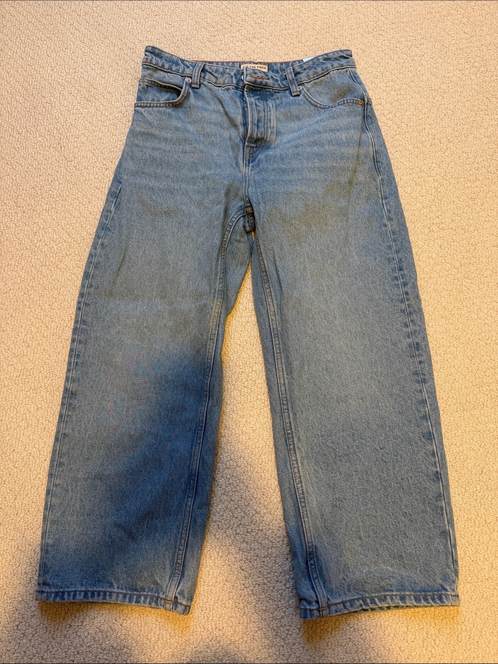 We the Free deep trance Light Blue Denim Jeans free people